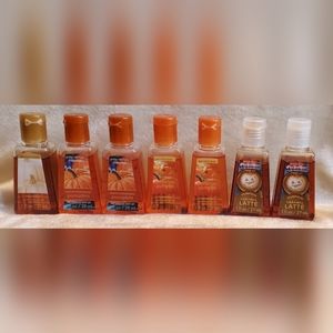7 Bath & Body Works Pumpkin Creamy Cinnamon PocketBac Hand Gel Anti-Bacterial